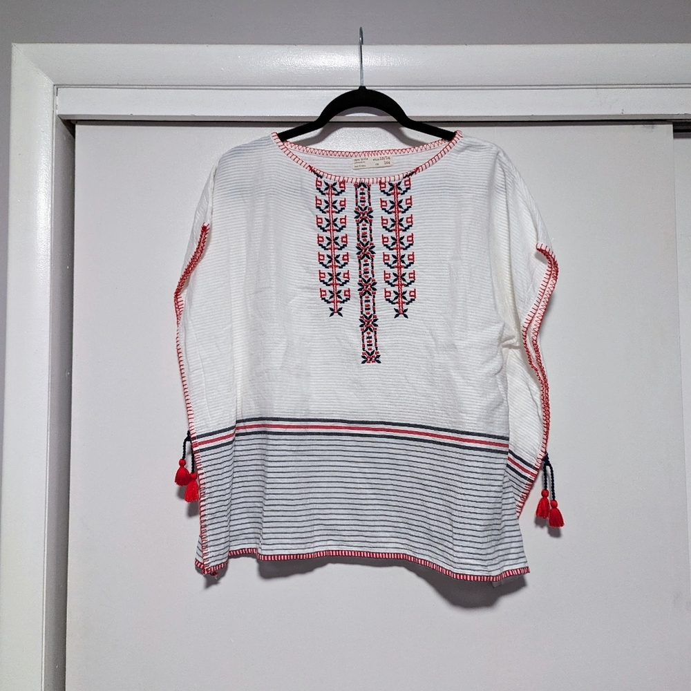 4/$16 ❇️ Zara Girl's Embroidered Tunic Top